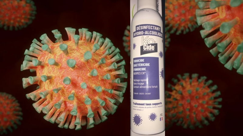 Vente de bombes désinfectantes hydroalcooliques Covid 19 sur le Var