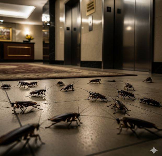 Cafard inestant un immeuble La Vallette-du-Var